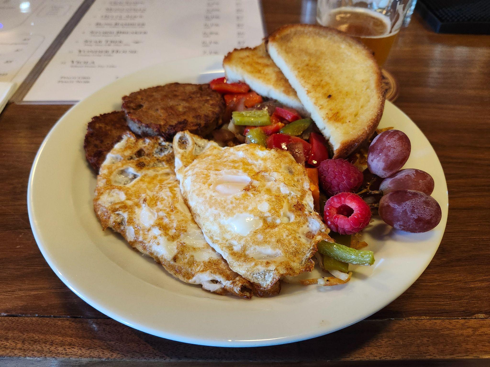 Brunch dish at Covert Cafe