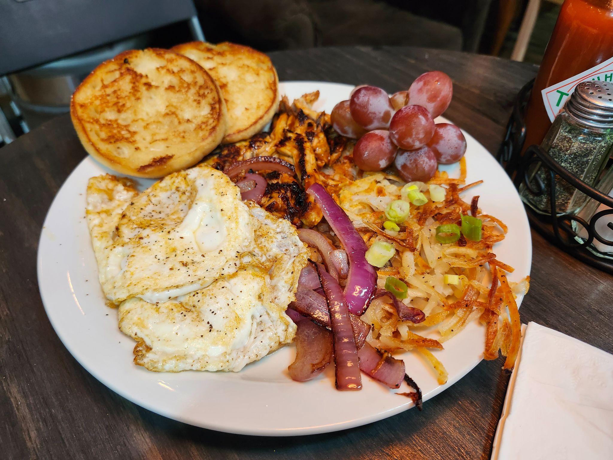 Breakfast plate at Covert Cafe
