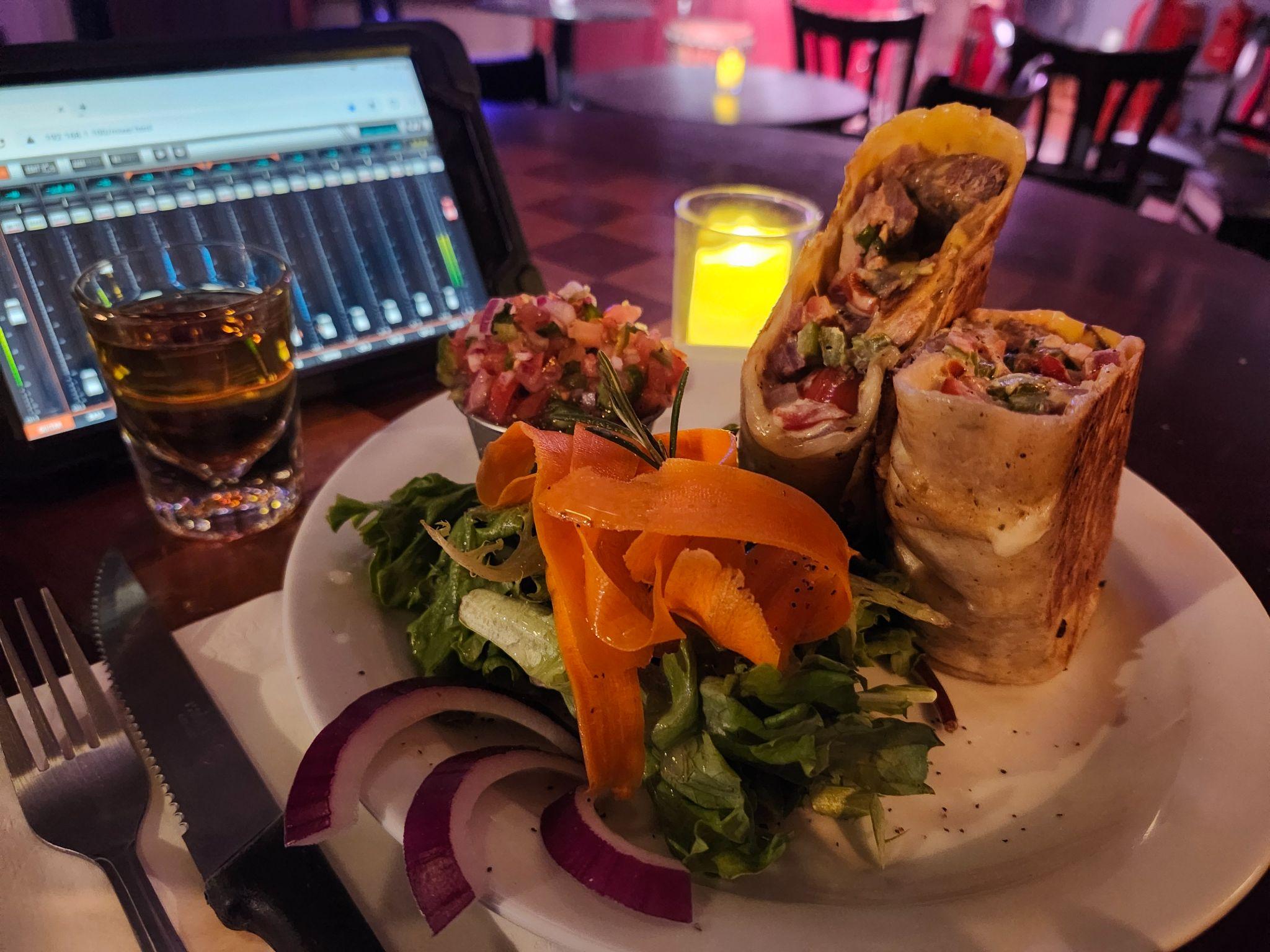 Breakfast burrito at Covert Cafe