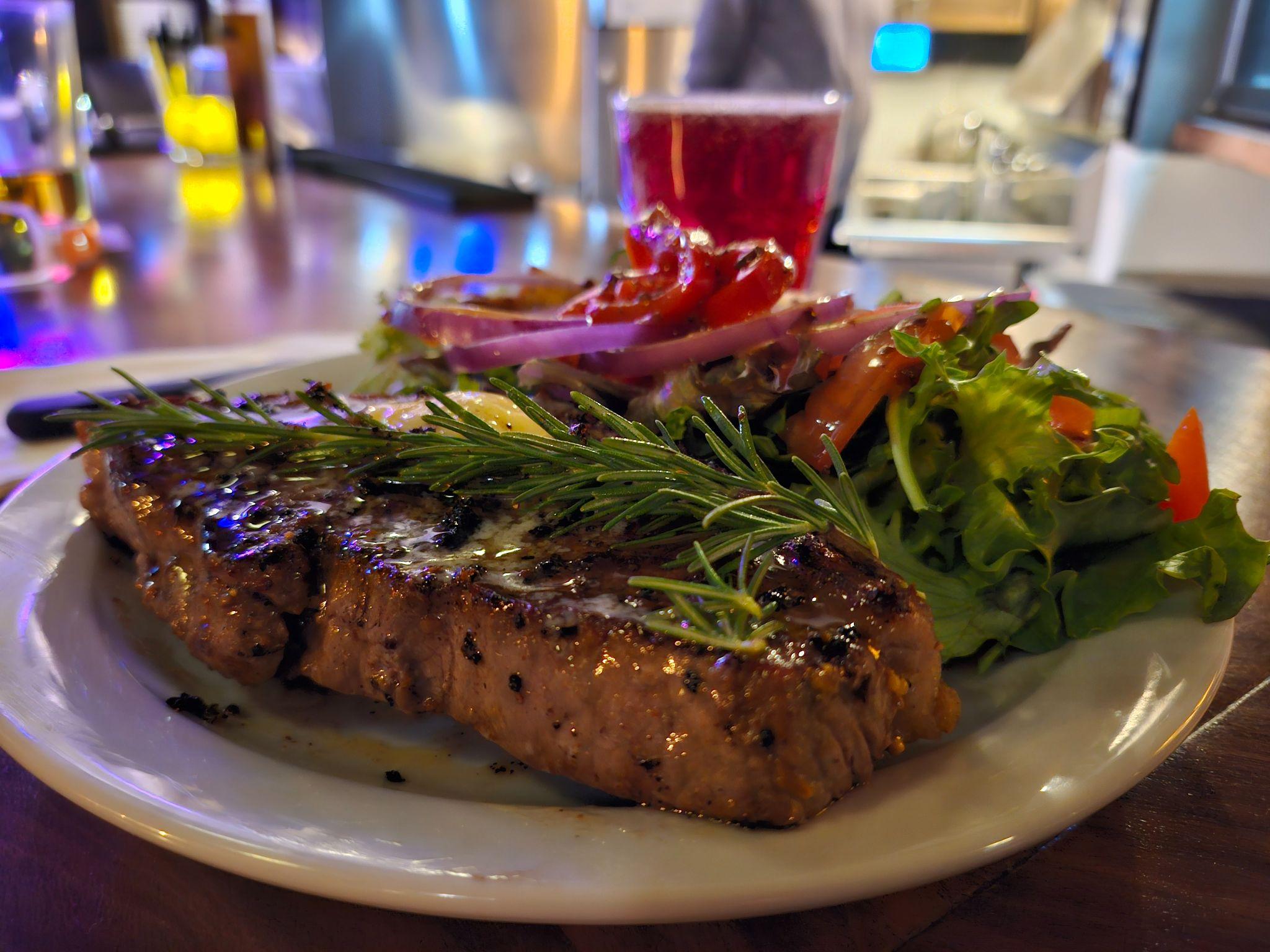 Steak dish at Covert Cafe